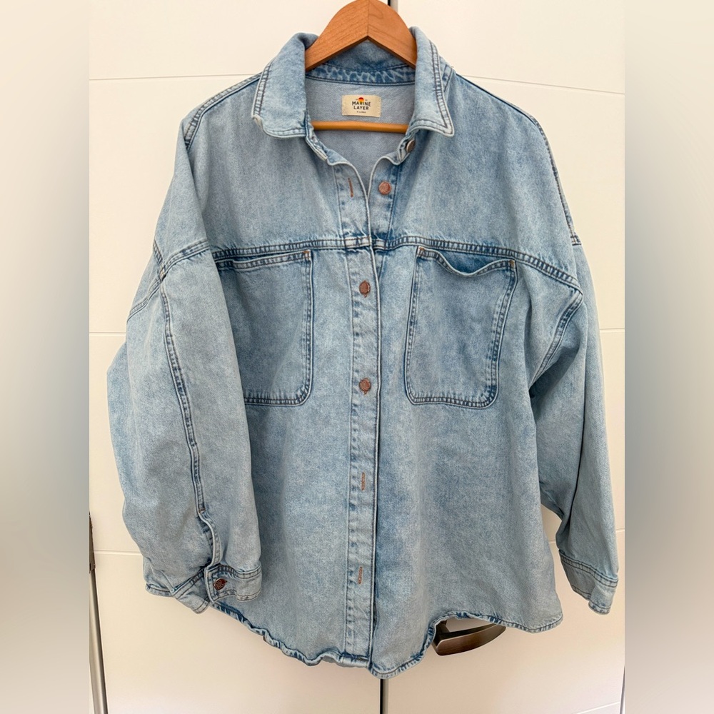 Marine Layer oversized denim shacket